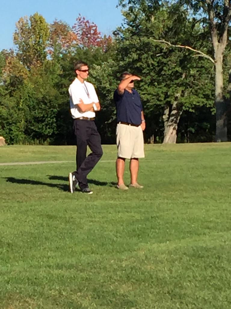 BoltsBoysGolf's tweet photo. @FairmontGolf @MattStotlerGolf looking on during this intense competition #FireBoltCup http://t.co/6ghte9HTKN