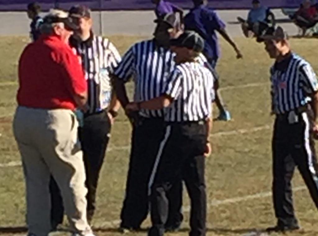 CoachBobRedman's tweet photo. Discussing policy issues for District 10 &amp; the questionable call on 3rd and short. #MakeTheRightCall http://t.co/B3HWxedOka
