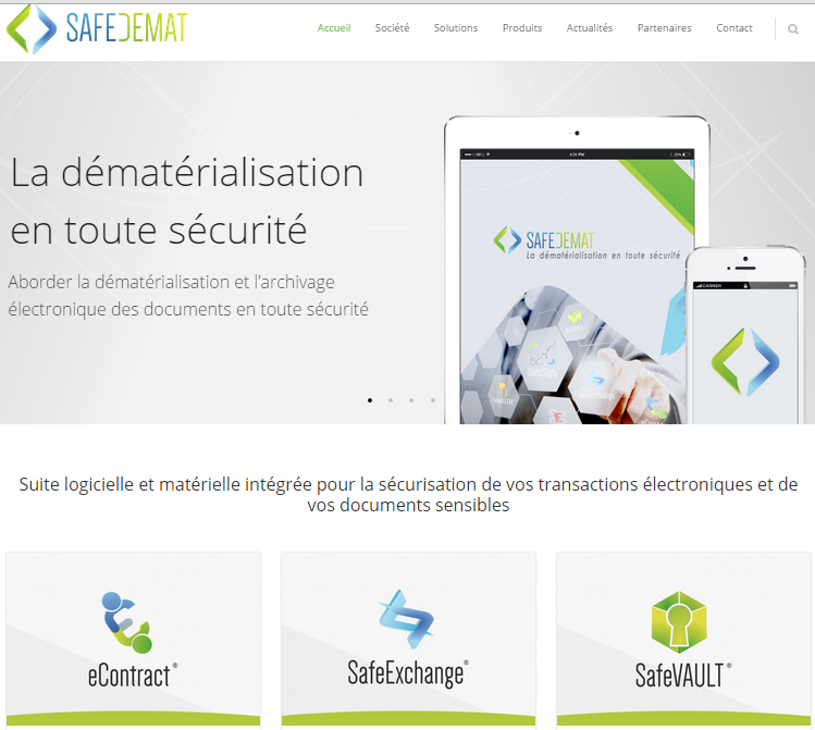 safedemat's tweet photo. SafeDEMAT lance sa nouvelle identité visuelle et son nouveau site corporate http://t.co/HgYRSHXhib http://t.co/dDZcXOk0Yp