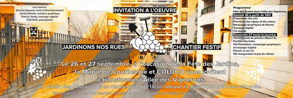 ateliercoloco's tweet photo. #courbevoie #alleedesvignerons #chantierparticipatif #chantierfestif #invitationaloeuvre #depavement #desasphaltage http://t.co/3L41LpFq23