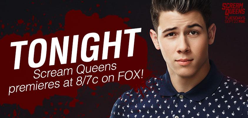 Make sure you watch the premiere of #ScreamQueens tonight at 8/7c on FOX!