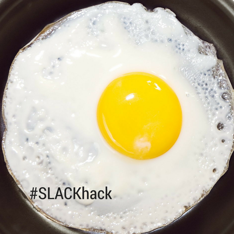 slackerwear's tweet image. Don&apos;t let annoying egg shell get you down, just wet your finger to remove it from the pan! #SLACKhack #TipTuesday