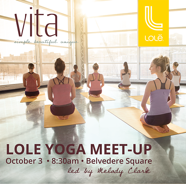 VitaBaltimore's tweet photo. We're hosting a @Lolewomen Yoga Meet Up on Oct 3! Yoga at 8:30am, then shop Lole at 15% off http://t.co/vItbjmWYNb http://t.co/yu5CeUeTPo