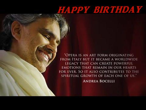  HAPPY BIRTHDAY ANDREA BOCELL 