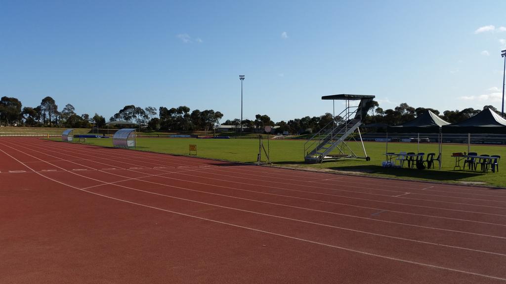 The track in readiness for IGSSA Aths 2015. Who will be this year's champion school? 
#whereisjase