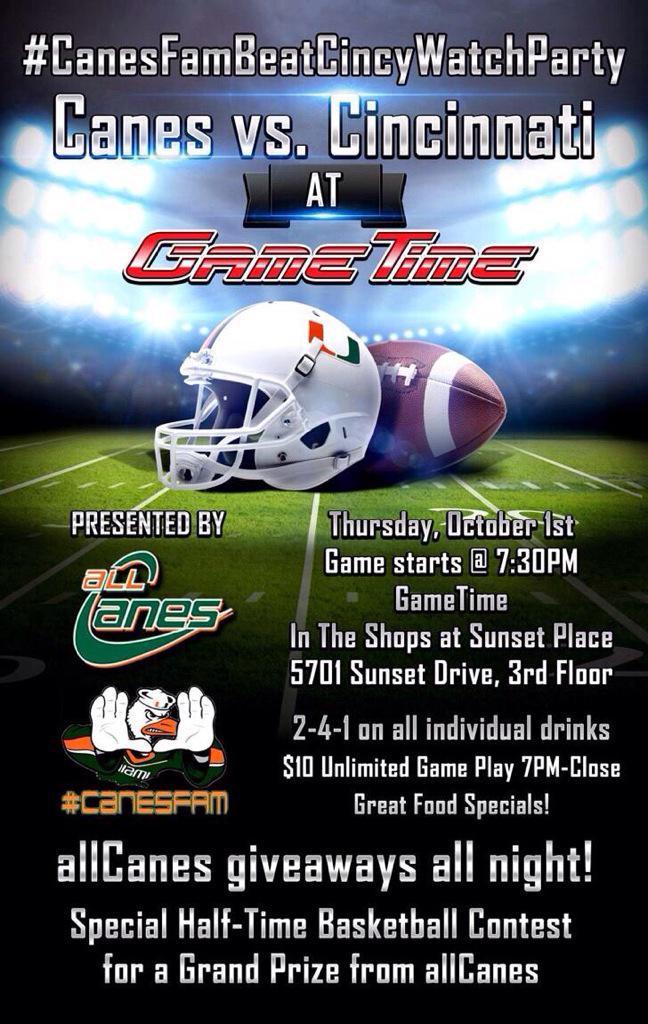 CutlerRidgeLAZ's tweet photo. This Is Going To Be FUN! Thanks To @monstergwess &amp; The GREAT Folks At @GTPlayers For Putting This Together! #CanesFam http://t.co/aXWqToPc64