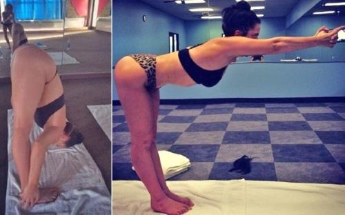 Guarda Lady Gaga facendo Yoga
