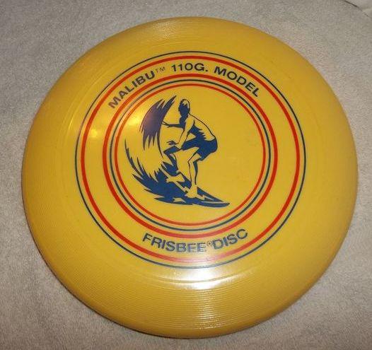 This is a classic!  1975 Wham-O Malibu 110g. Frisbee Disc.  #PastPlastic #Frisbee #vintage