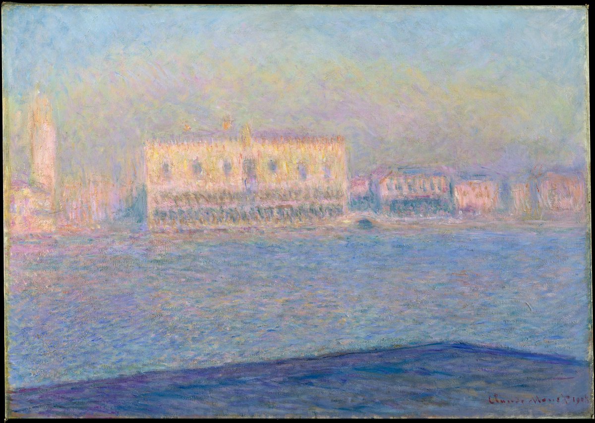Enjoy the "unique light" in this Monet painting, showing the airy façade of the Doge’s Palace. met.org/1Iiad3H