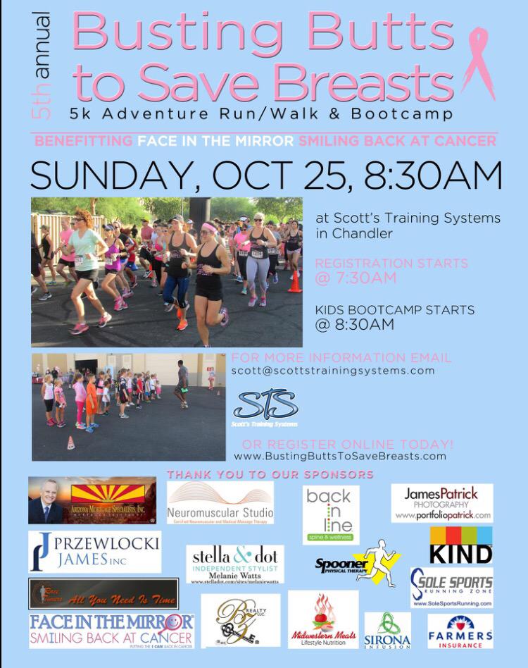 azkristimcp's tweet photo. Save the date!! Oct. 25th 5K for #breastcancer #Arizona #BustingButtstoSaveBreasts http://t.co/loz77sXMTi