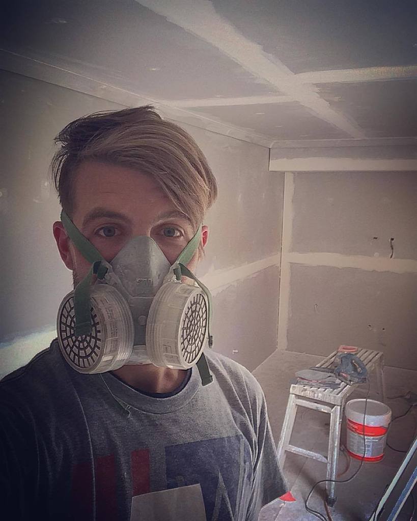 trentontws's tweet photo. Plaster dust EVERYWHERE. Worst part of the job. Thank god for power tools. #getitdirty #ge… http://t.co/9xU3bWP3wY http://t.co/3msjLl7oCz