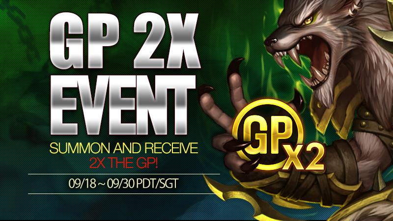 ELUNESAGA's tweet photo. #EluneSaga GP 2X Event! Receive double the GP when summoning Souls! http://t.co/YBOixK1zjM