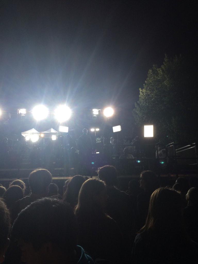 Anderson Cooper at the basilica