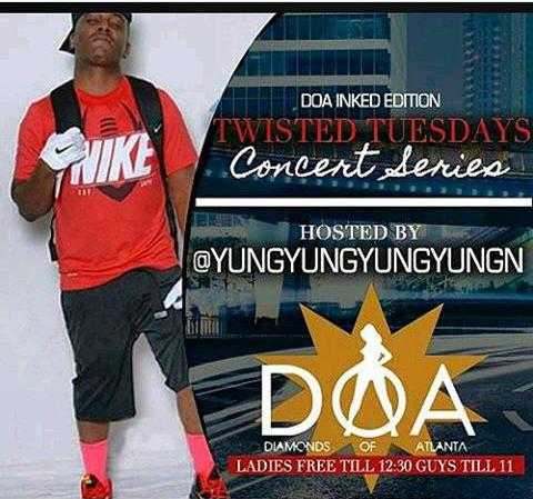 ArleneRamona's tweet image. #YungYungYungn hosting #TwistedTuesdays at #DiamondsofAtlanta come thru 2nite and see #thenextbigthing #moluvmic