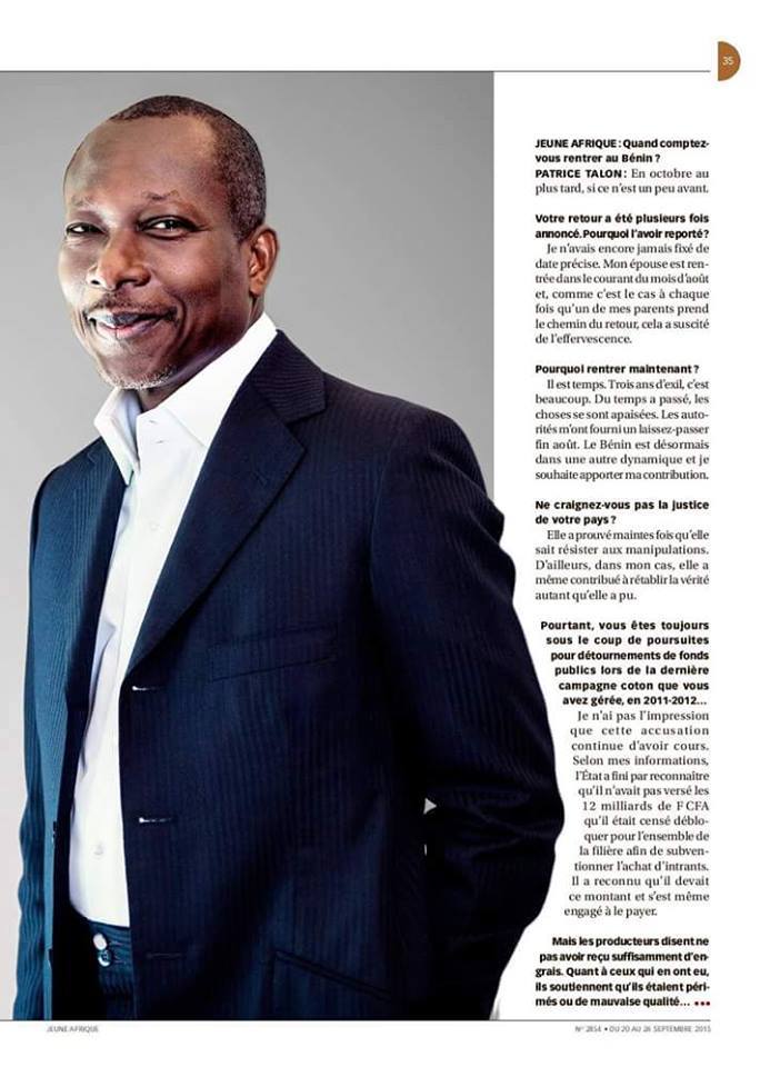 PATRICE TALON 2016 tweet media