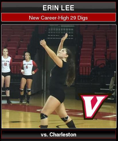 Erin Lee Posted a Career-High 29 Digs tonight in @UVaWiseVball Win over <a href="/ucwv_athletics/">Golden Eagles</a> #GoCavsGo #Clutch
