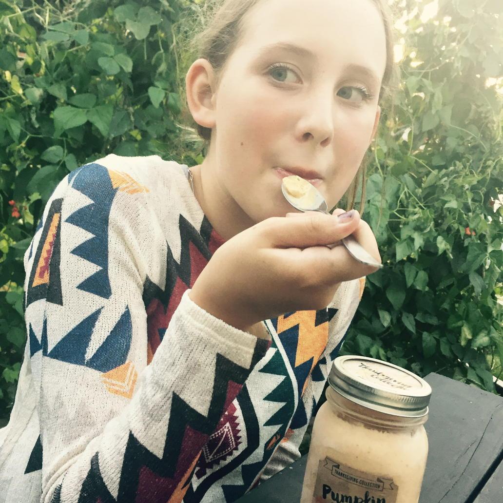 RadiantYYC's tweet photo. Remembering to slow down and savour. I asked what do you taste? She said "cinnamon, pumpkin &amp; love." @fiascogelato http://t.co/H5TaZoYsoC