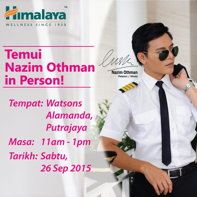 Himalayamsia's tweet photo. Jemputlah datang beramai2 ke Watsons Alamanda,Putrajaya,pada 26th Sept 2015(Sabtu)pukul11-1pm untuk temui NazimOthman http://t.co/7jG2MVRV1W