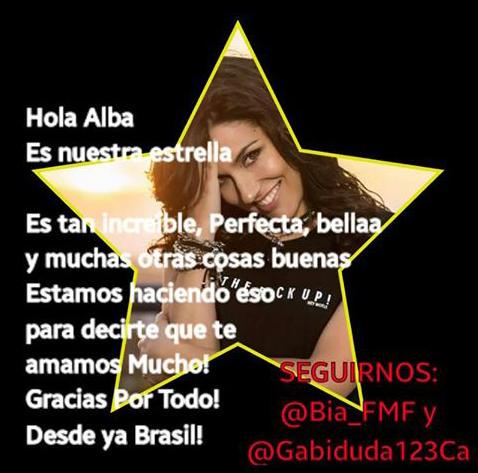 Gabiduda123Ca's tweet photo. @AlbaRicoNavarro @Bia_FMF ❤❤❤
Quiero abrazarte😭😍❤ http://t.co/cMWypMzxsh