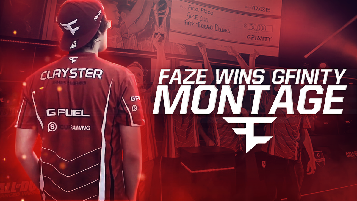 FaZeClan's tweet photo. We uploaded a Montage tonight from our win at London, England's Gfinity 100k! Watch it here: http://t.co/DFjZ8Jex8m http://t.co/2nuBVzRAWO