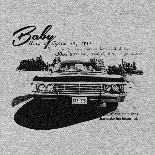 mr1eyedtatertot's tweet image. mr1eyedtatertot.com/baby-t-shirt/
#supernatural #samanddean #spnimpala