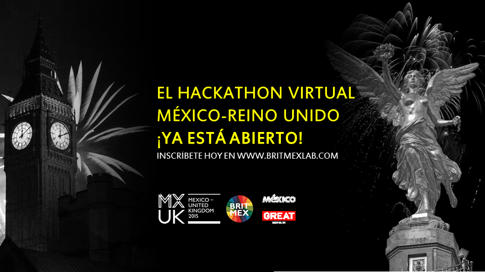 ProMediosMX's tweet photo. Emprendedores, desarrolladores, coders, diseñadores únanse al @BritMexLab #AñoDual #Hackathon #Online http://t.co/GjyqYW4hHF