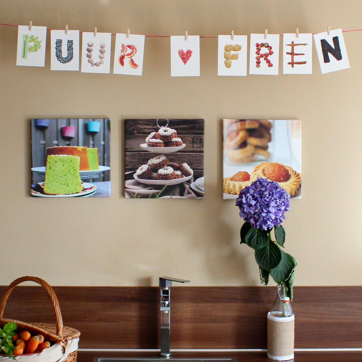 Samen met <a href="/LiefsLabel/">Bren ♥ Ann</a> nieuwe slingers gemaakt! Beetje trots! #puurfren #Leiden #thuisbezorgd #biologisch