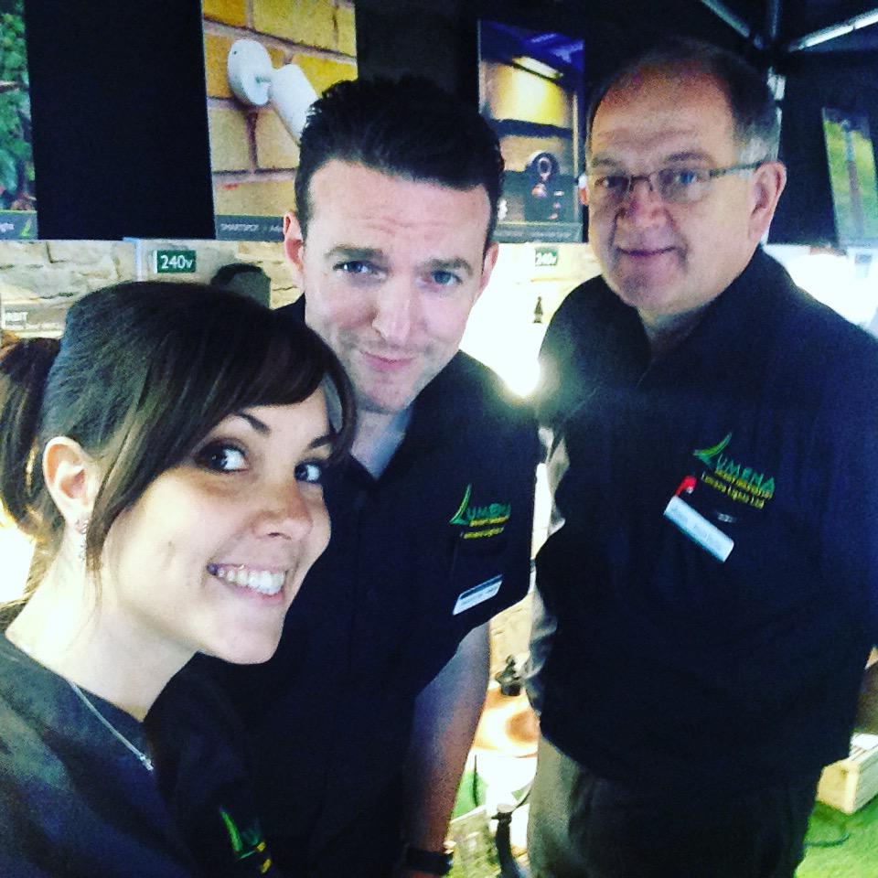 Ready and waiting for all you #gardendesigners & #landscapers @LandscapeEvent #standc71 #landscape2015 #lumenaselfie