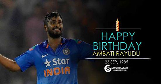Happy Birthday Ambati Rayudu. He turns 30 today....  