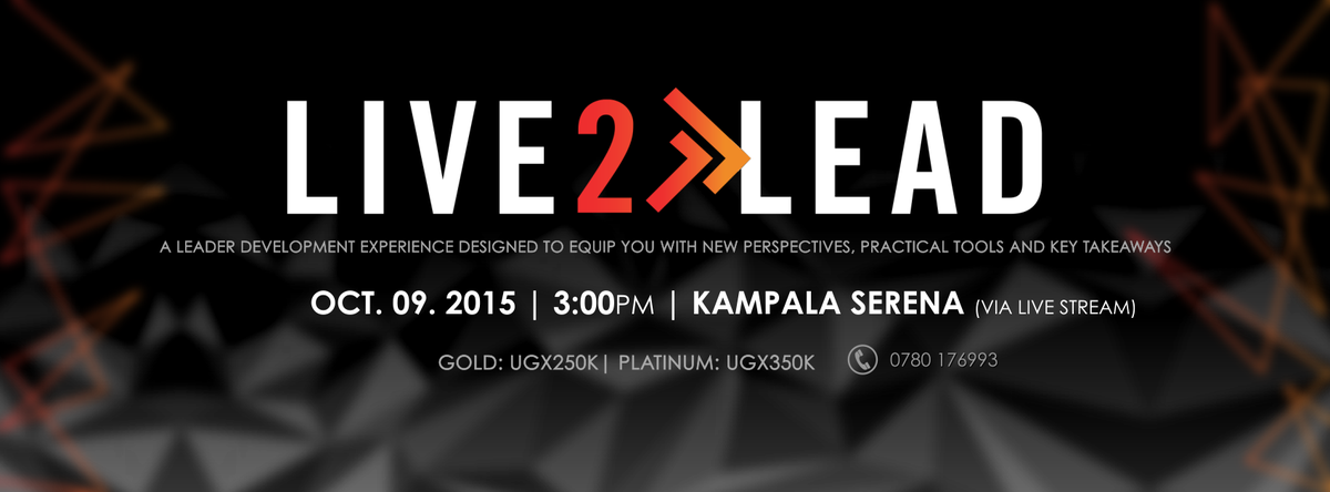 SolutionsAfric's tweet photo. @stesh_kiwanuka Price tag is on the flyers @powerfmuganda @kampalaserena @JohnCMaxwell #Live2Lead #Live2Lead15 http://t.co/UfhVx7iNjR