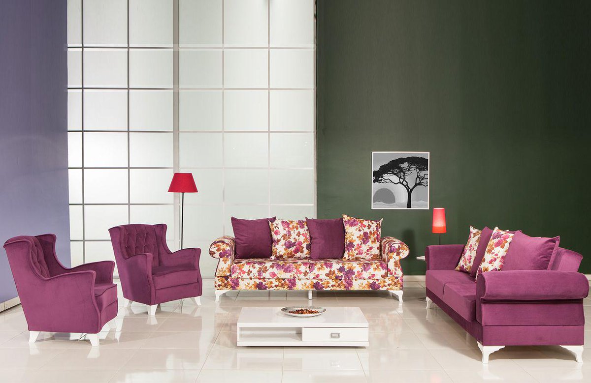 Hazal Midi Koltuk Takimi Pudra Modalife Mobilya Oturma Grubu