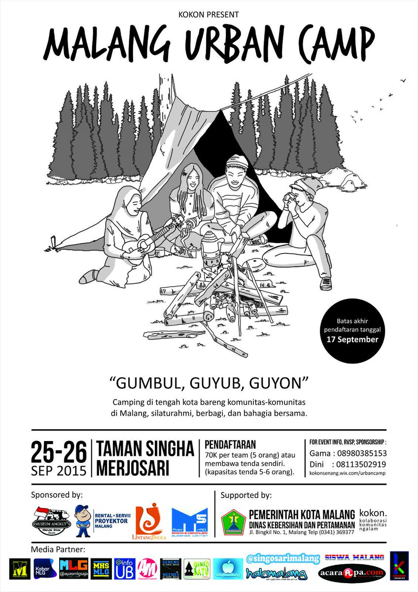 SingosariMalang's tweet photo. Jumat-Sabtu ini akan ada gathering komunitas semalang raya. mereka bakal ngecamp bareng di tengah kota lho #MUC2015 http://t.co/S0CM2o55zG