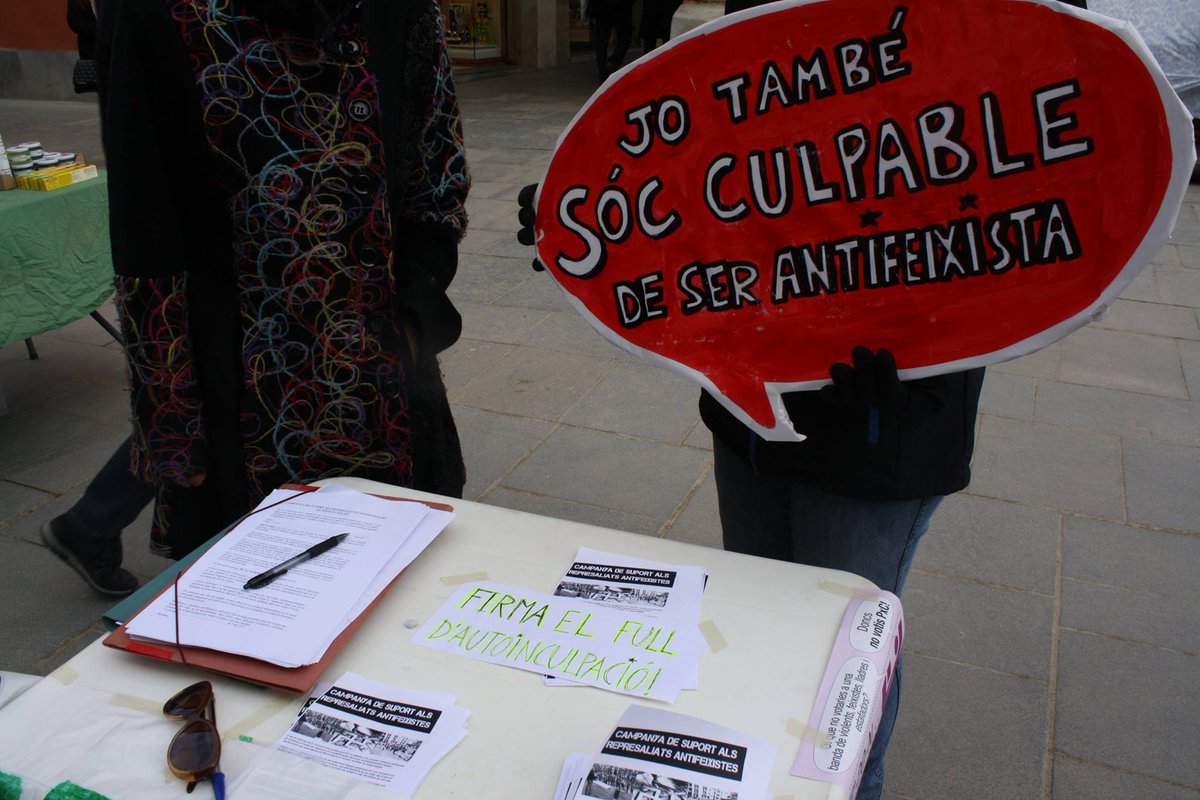 Avui, tota la força i suport a les companyes antifeixistes a judici per combatre el feixisme! el9nou.cat/noticies_o_0/4…