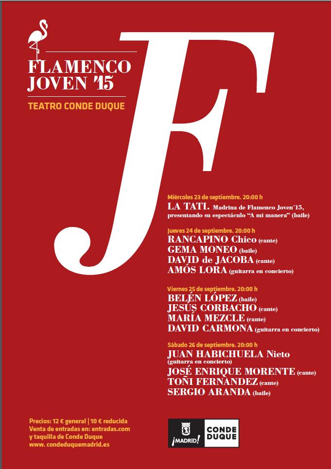 Hoy, mañana, pasado y al otro. Flamenco Joven en Madrid. en Conde Duque, más que nunca! deflamenco.com/revista/notici…