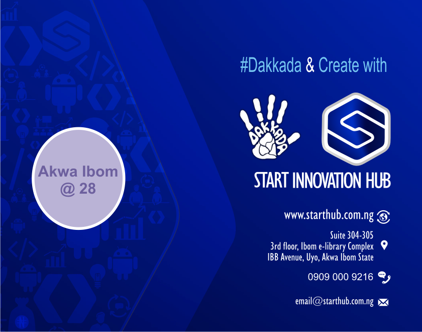starthubtech's tweet photo. #Dakkada and toast to a greater and prosperous #AkwaIbom. Happy 28th Anniversary. http://t.co/d7r9K03Id7