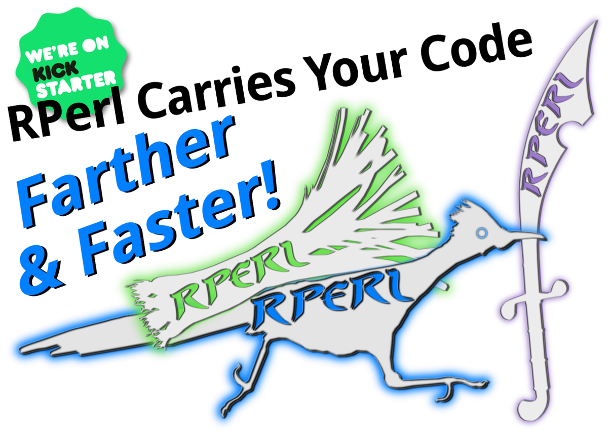 rperlcompiler's tweet photo. #RPerl is now LIVE on Kickstarter!
Please make a pledge to support REALLY FAST PERL.
https://t.co/I083f1bybR http://t.co/e2HUzff5EI