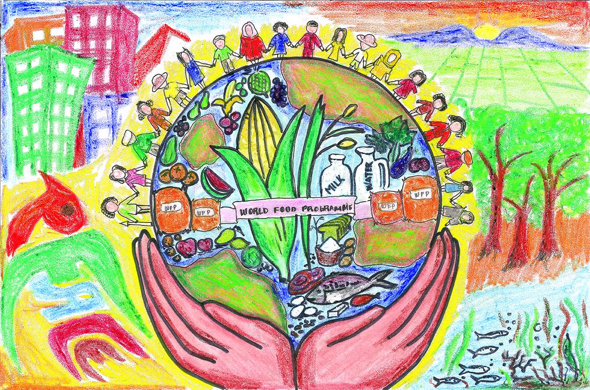 WFP's tweet image. Last call! Vote for your favourite artwork on #ZeroHunger → Infinite Possibilities now! facebook.com/media/set/?set…