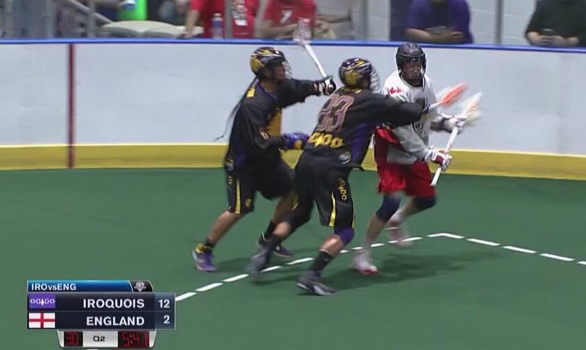 AndyEllison's tweet image. It was an honour to play against the Iroquois last night, despite losing 20-6 @SportManchester #purpleandproud