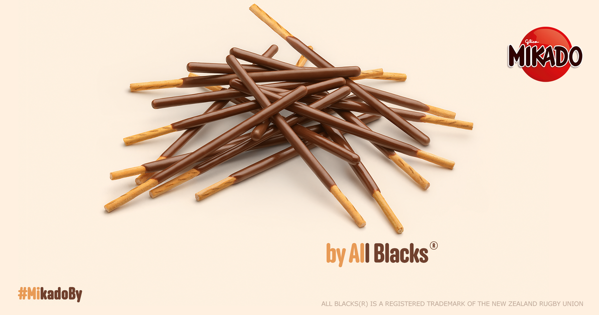Mikado pack down and engage! #MikadoBy All Blacks. Stick out your personality.