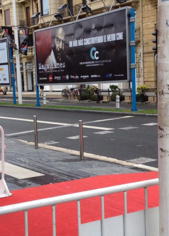 Avatar_Mgmt's tweet photo. #Magallanes poster right in front of #redcarpet at #SanSebastien FilmFest. Congrats @saldelsol !!! #Bravo! http://t.co/wxMFUUg89A