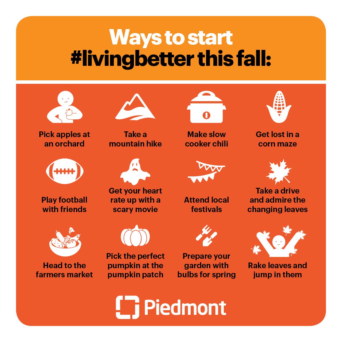 PiedmontHealth's tweet photo. Autumn is here! Fall into the season and start #livingbetter: http://t.co/swPdNJ3ivy #FirstDayOfFall http://t.co/x2z2ZxFc01