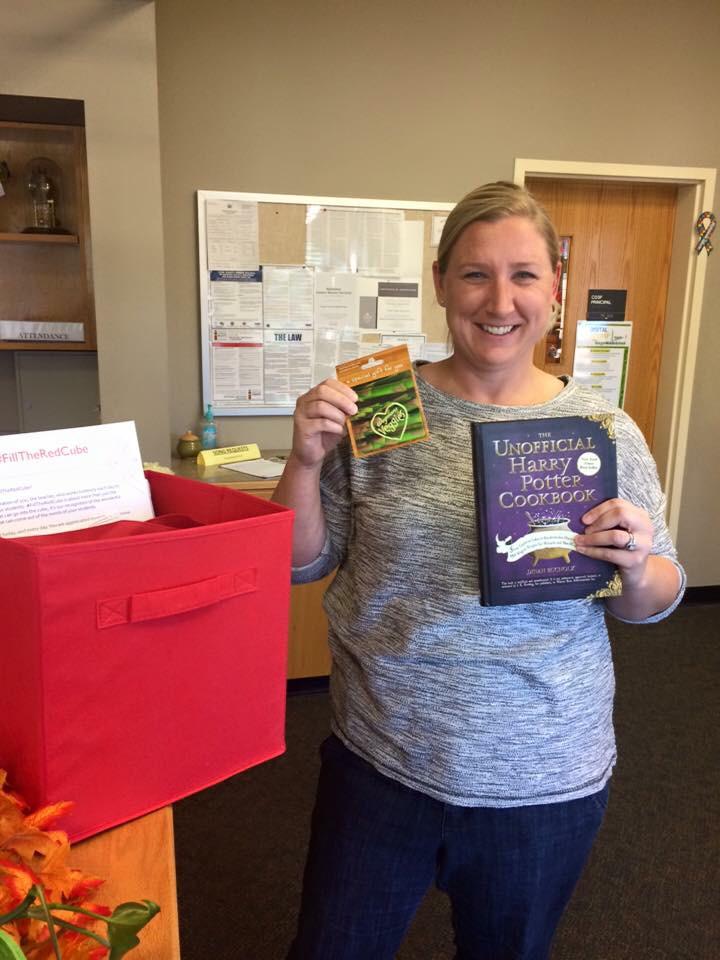 burgerjrfacs's tweet photo. We won!! Thank you #FillTheRedCube for the school supplies! @BurgerMidSchool @CTB4Education @timmerhod http://t.co/5qSG6Uw4wt