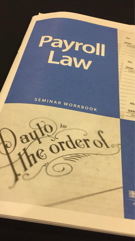 bgallardo's tweet photo. #fredpryorseinar #payrolllaw #lps @AkraAngel http://t.co/Xwx9PduiAT