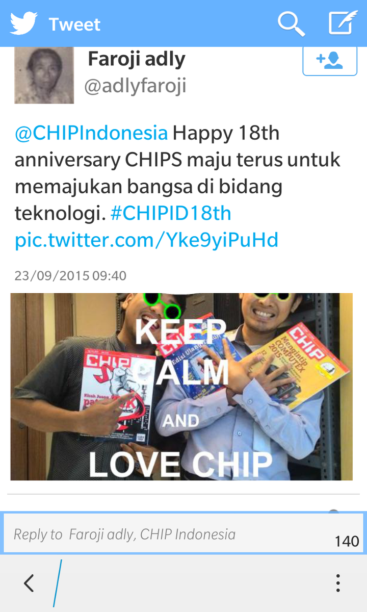 fajarespe's tweet photo. @CHIPIndonesia claim soal penjiplakan (repost) oleh @adlyfaroji bisa dilihat dari waktu posting. #CHIPID18th http://t.co/BCThcMxGFv