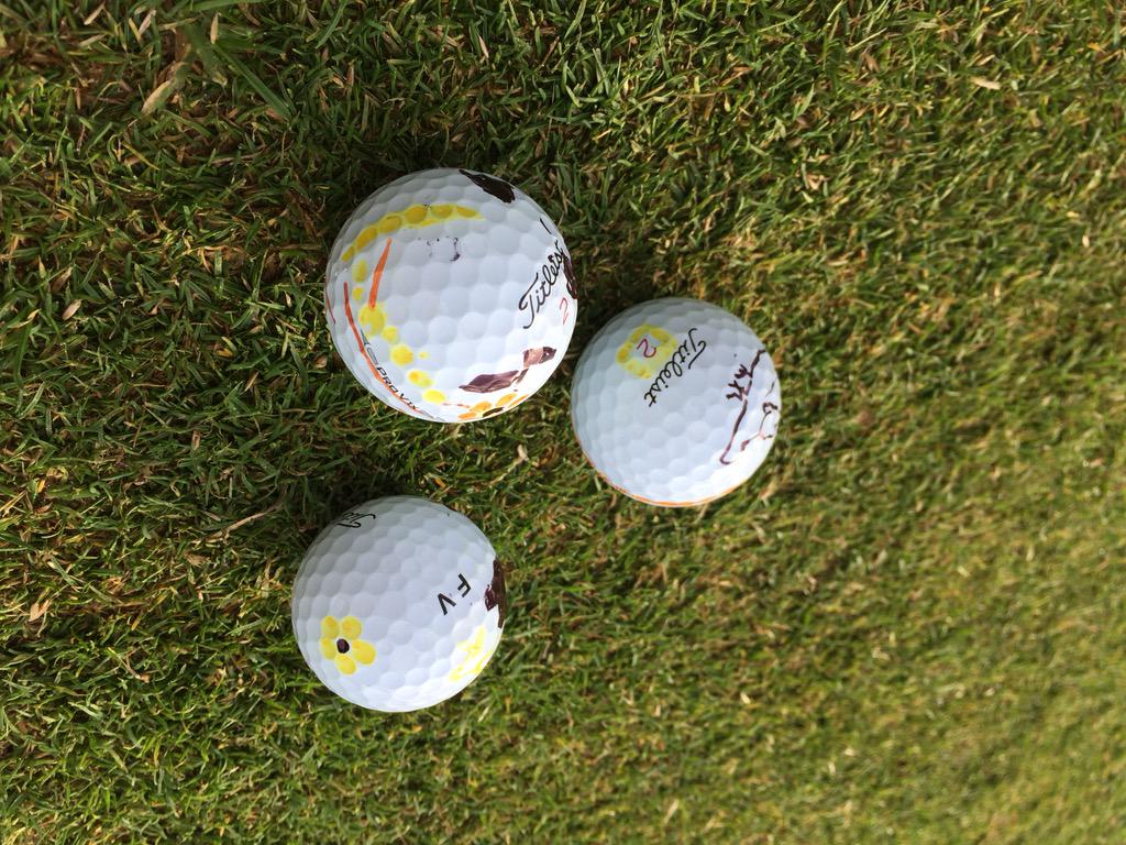 FreddyValenti's tweet photo. Looking forward to identifying my ball on the first tee today thanks to my gorgeous little girl #nomixups http://t.co/NDszZ3wEMu