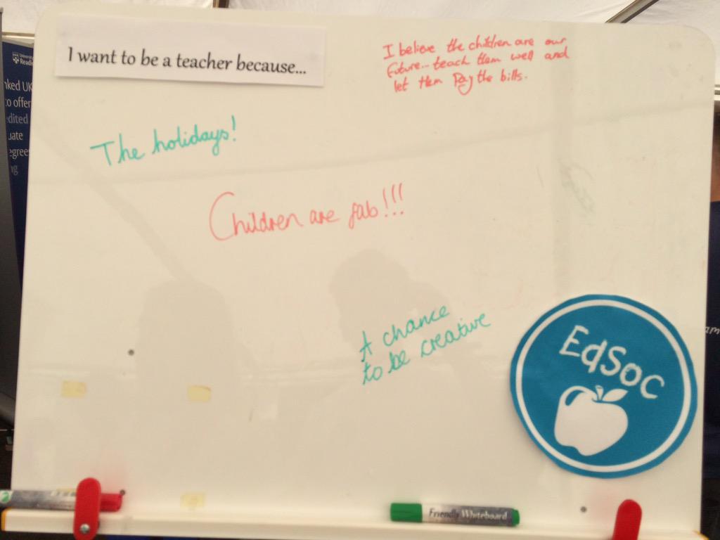 Why do you want to be a teacher? Come and tell us at the societies fayre!