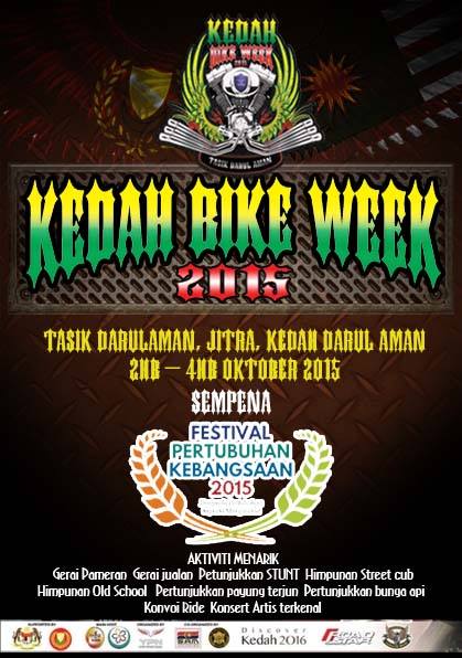 kpk_jppm's tweet photo. Kedah Bike Week 2015 di #FPK2015 http://t.co/XuzE6gqYw0