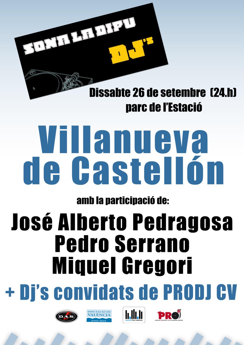 Dissabte a les 24 h. al Parc de l´Estació, SLD 2015.
<a href="/FoturValencia/">Fotur Cv</a> @gva_info @PedroMartinezDj