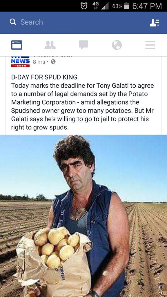 aggots79's tweet photo. @AFLFootyShow when did garry lyon become a potato farmer http://t.co/2xI4UJPBgx