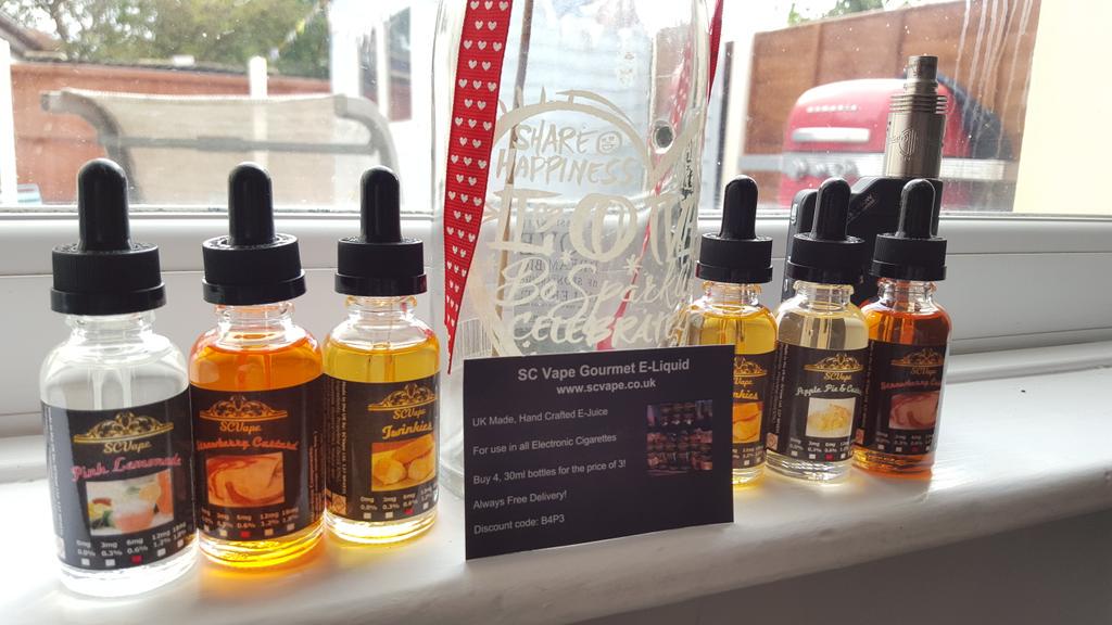 BeethamPaul's tweet photo. @ScVapeltd Thanks for the speedy delivery,Ordered sat arrived monday!Can't wait to try them. #VapeOn #eliquid 💨💨 http://t.co/lMeUInm5Zd